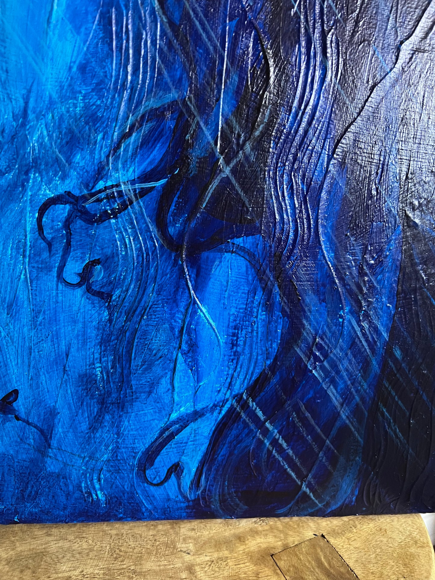 Blue Rain original painting