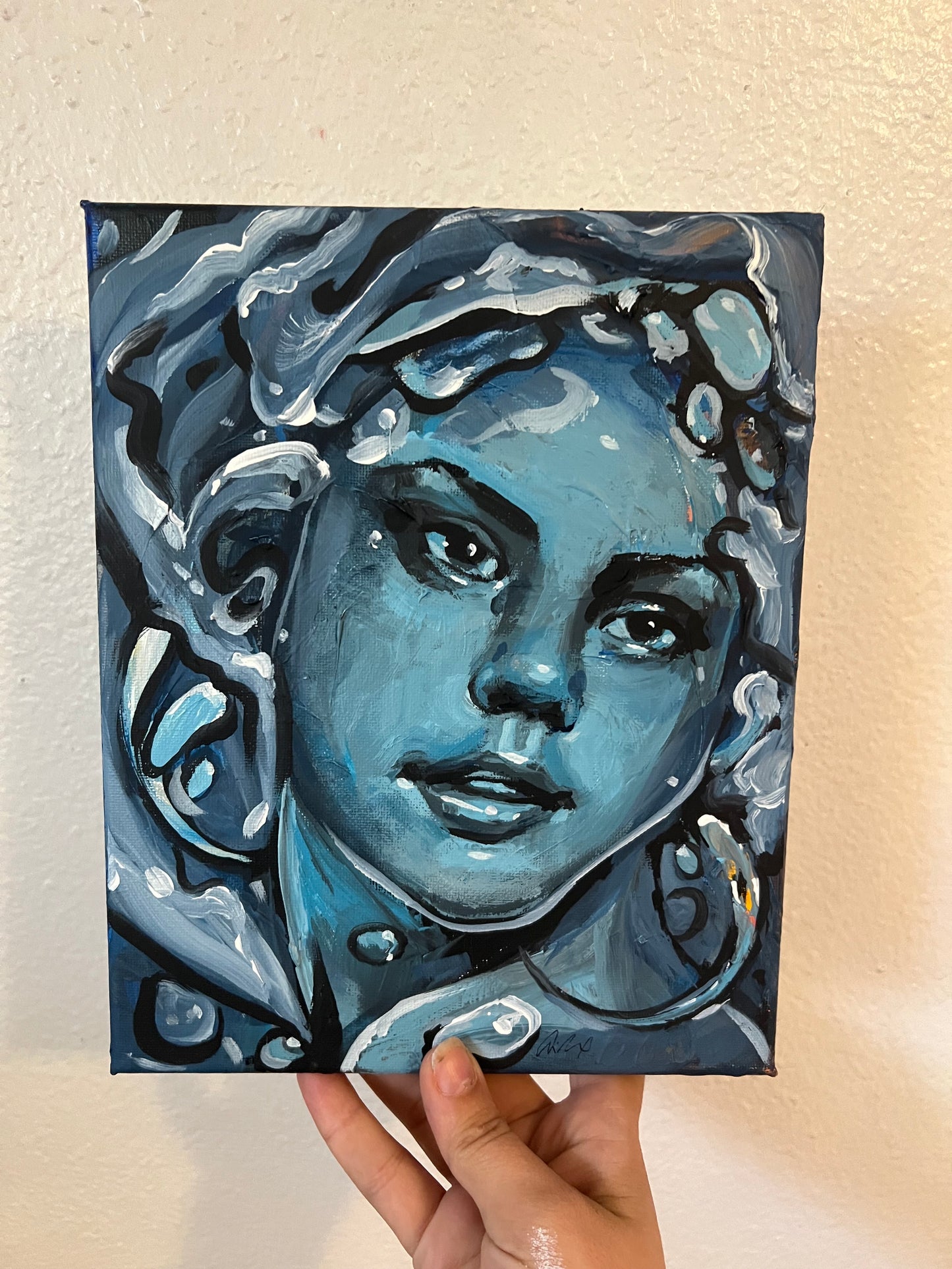 Blue splash