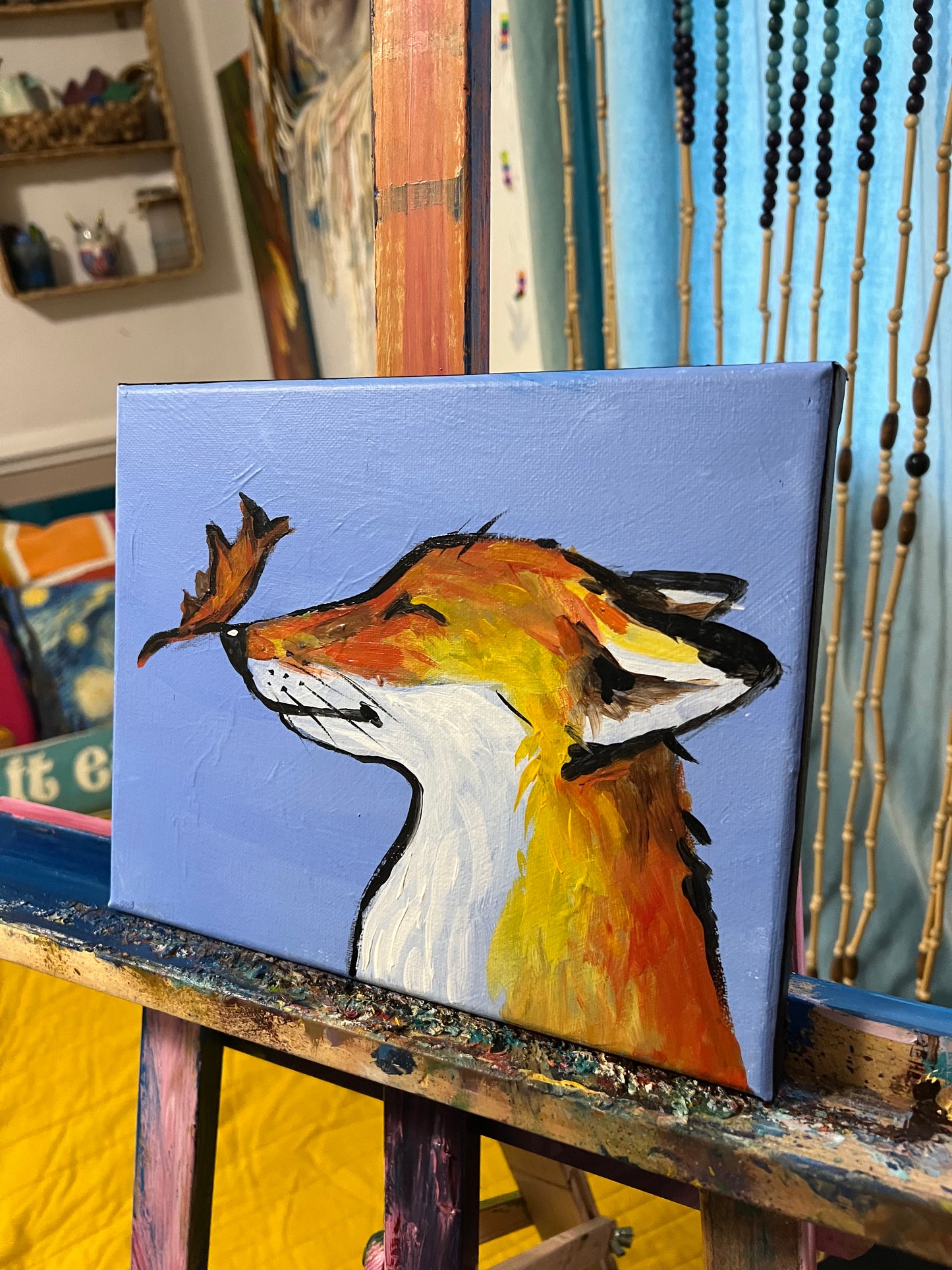 Fall Fox painting