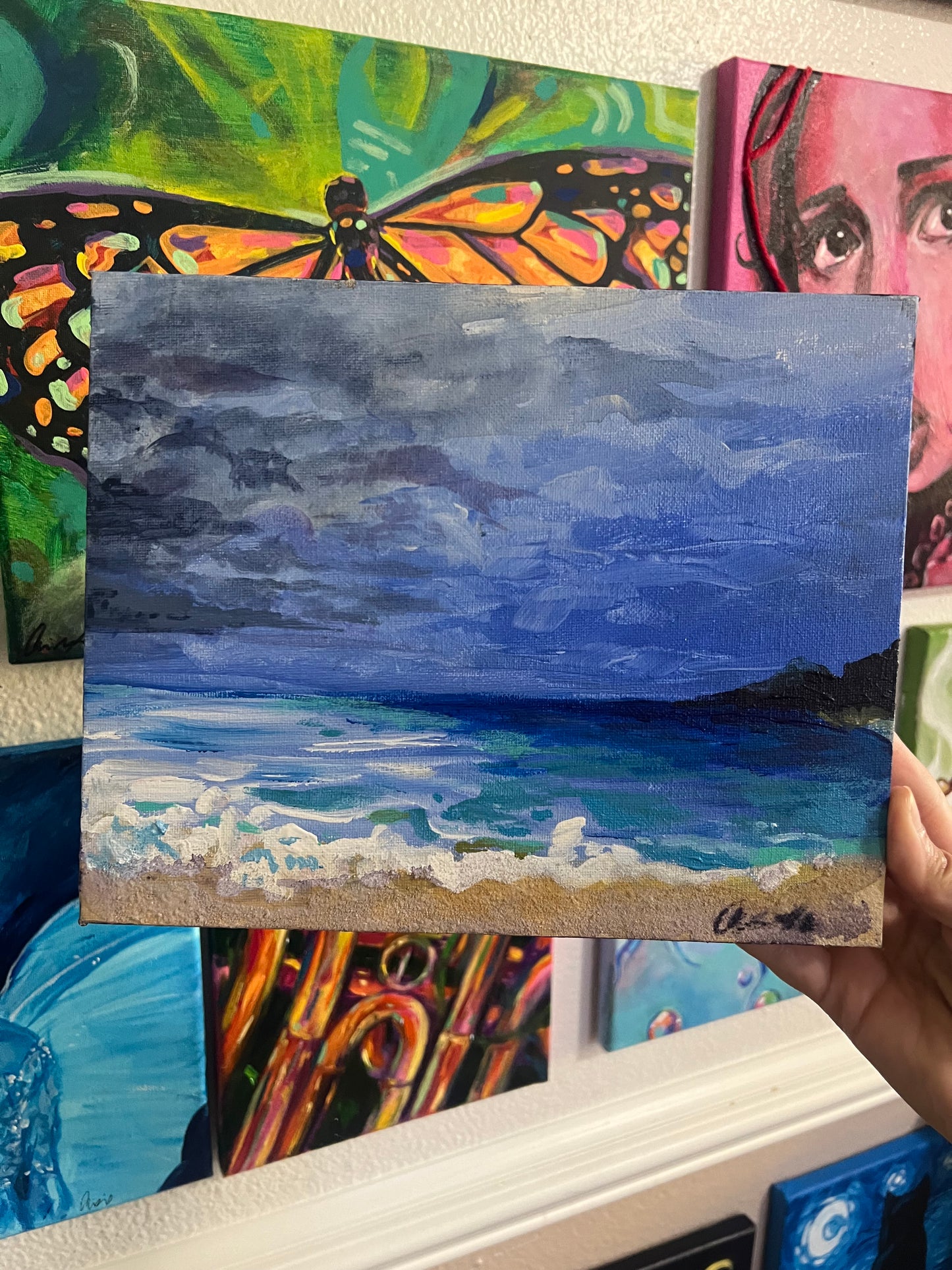 Ocean storm clouds