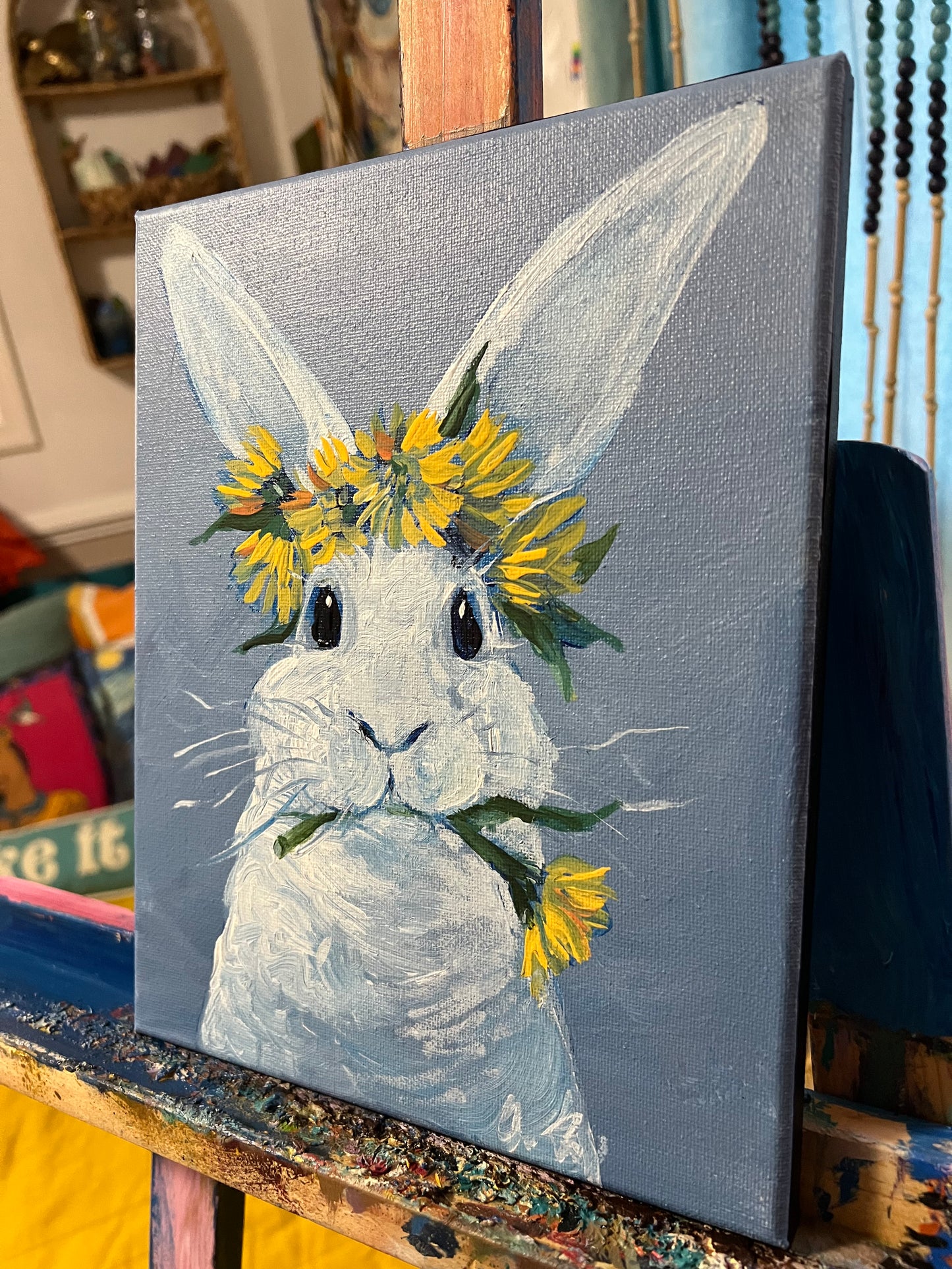 Dandelion flower crown Rabbit