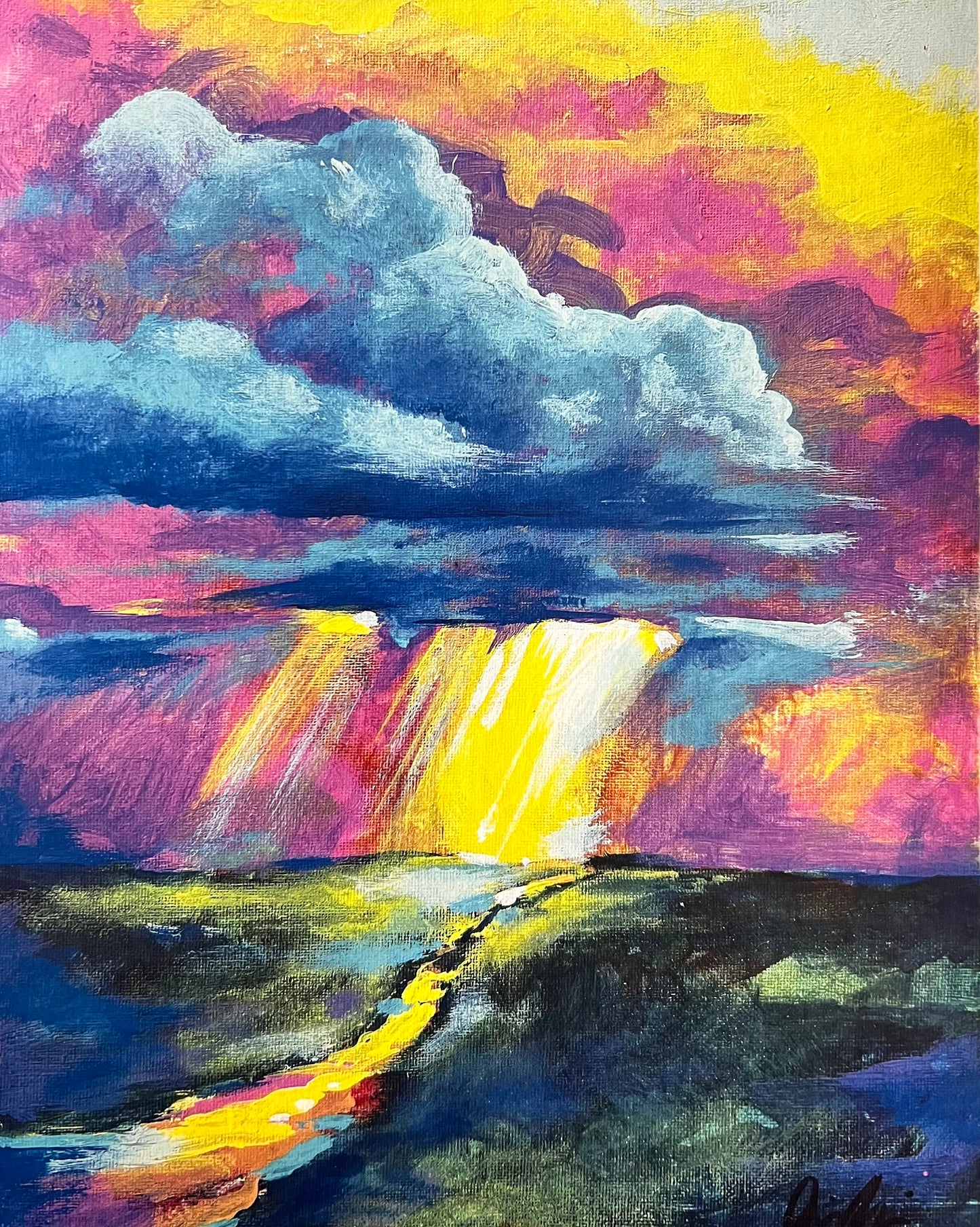Shine Down landscape art print