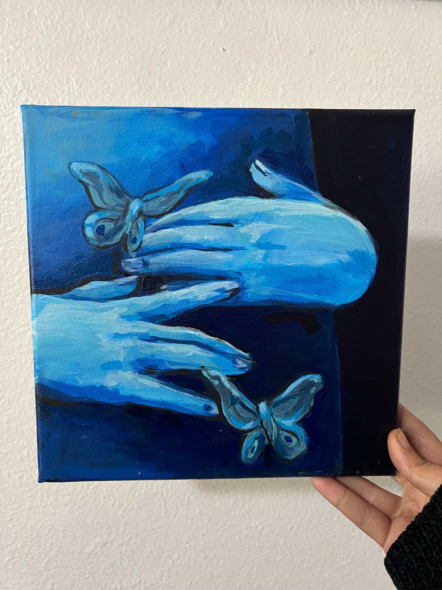 Nervous hands painting