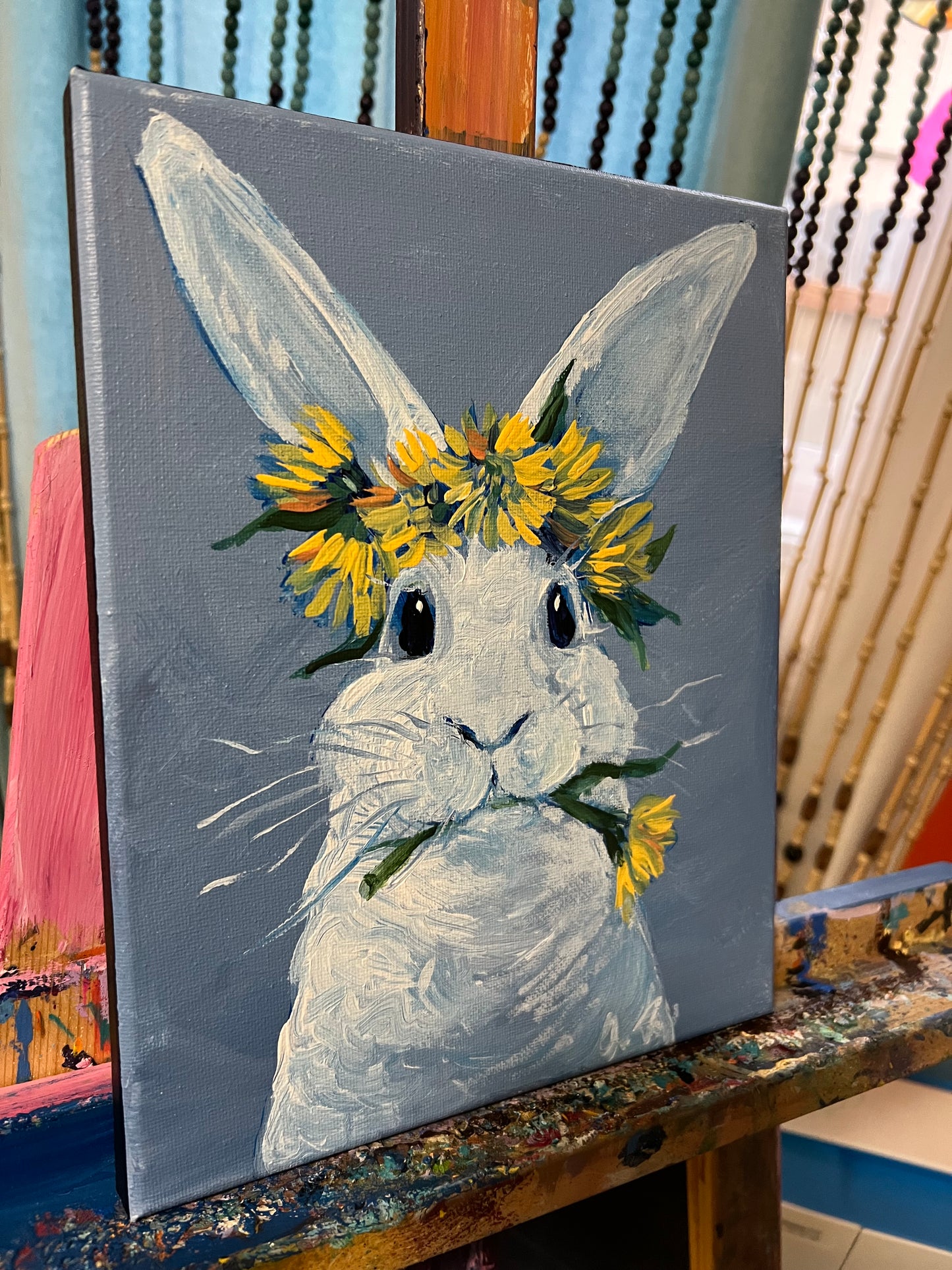 Dandelion flower crown Rabbit