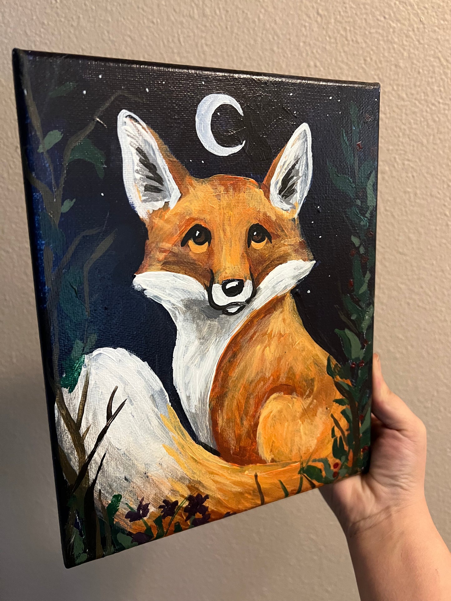 Fox in Moonlight