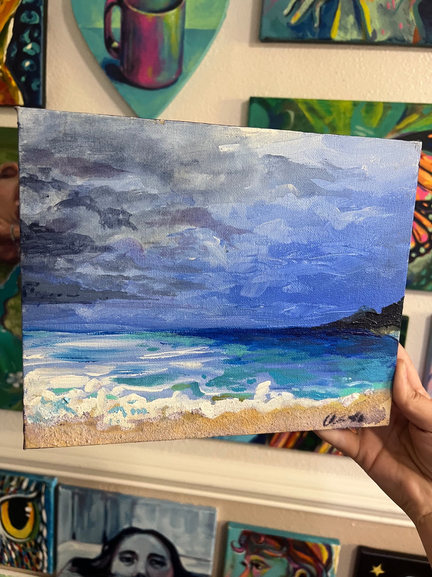 Ocean storm clouds