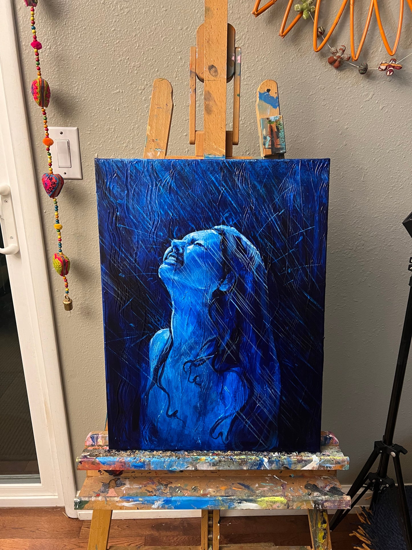 Blue Rain original painting