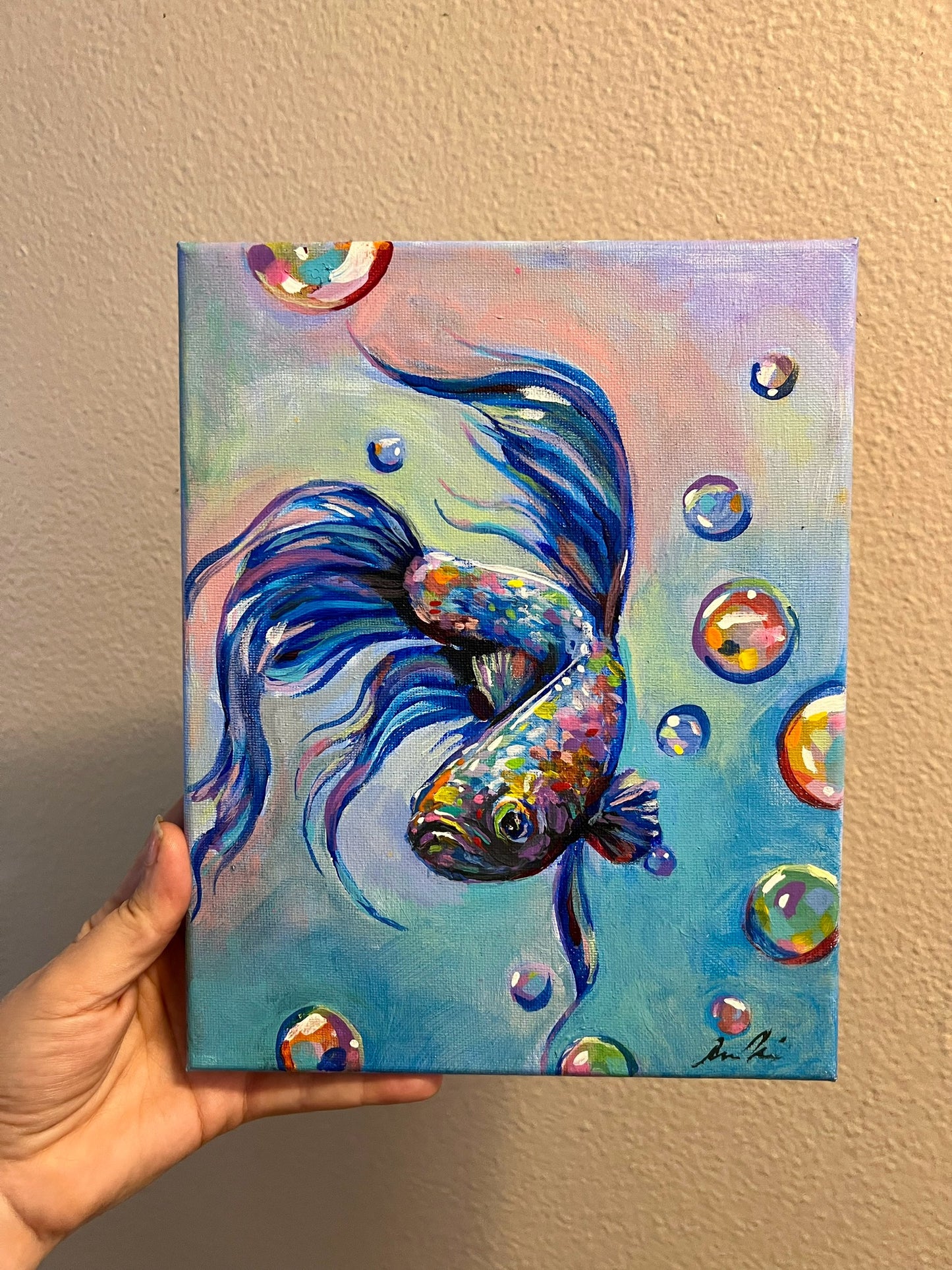 Bubble beta painting