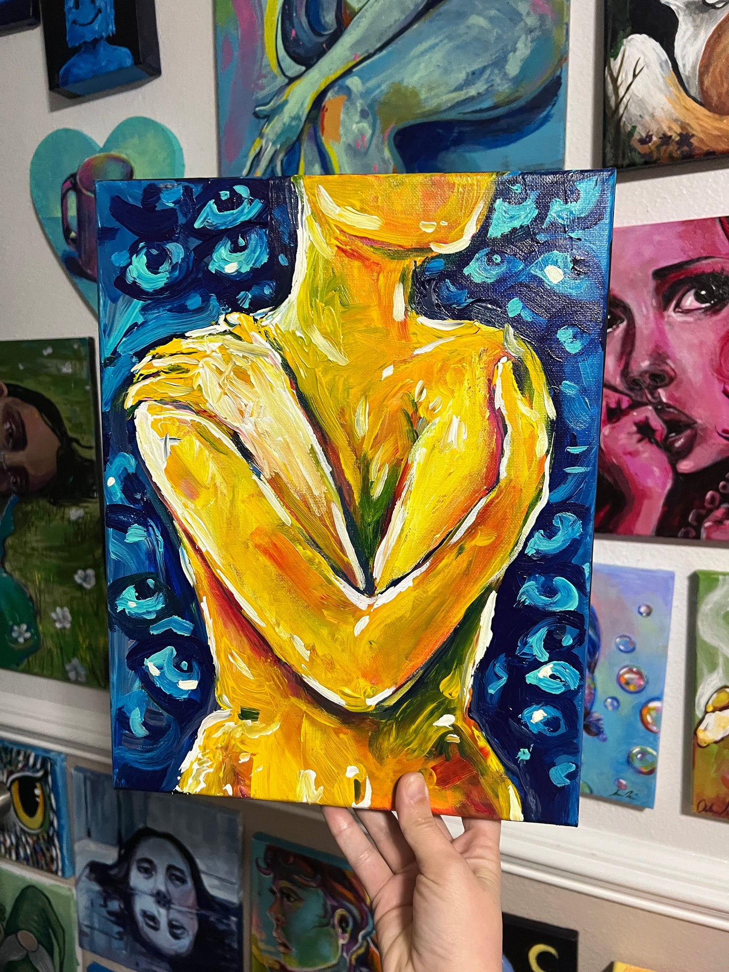 Feeling exposed painting