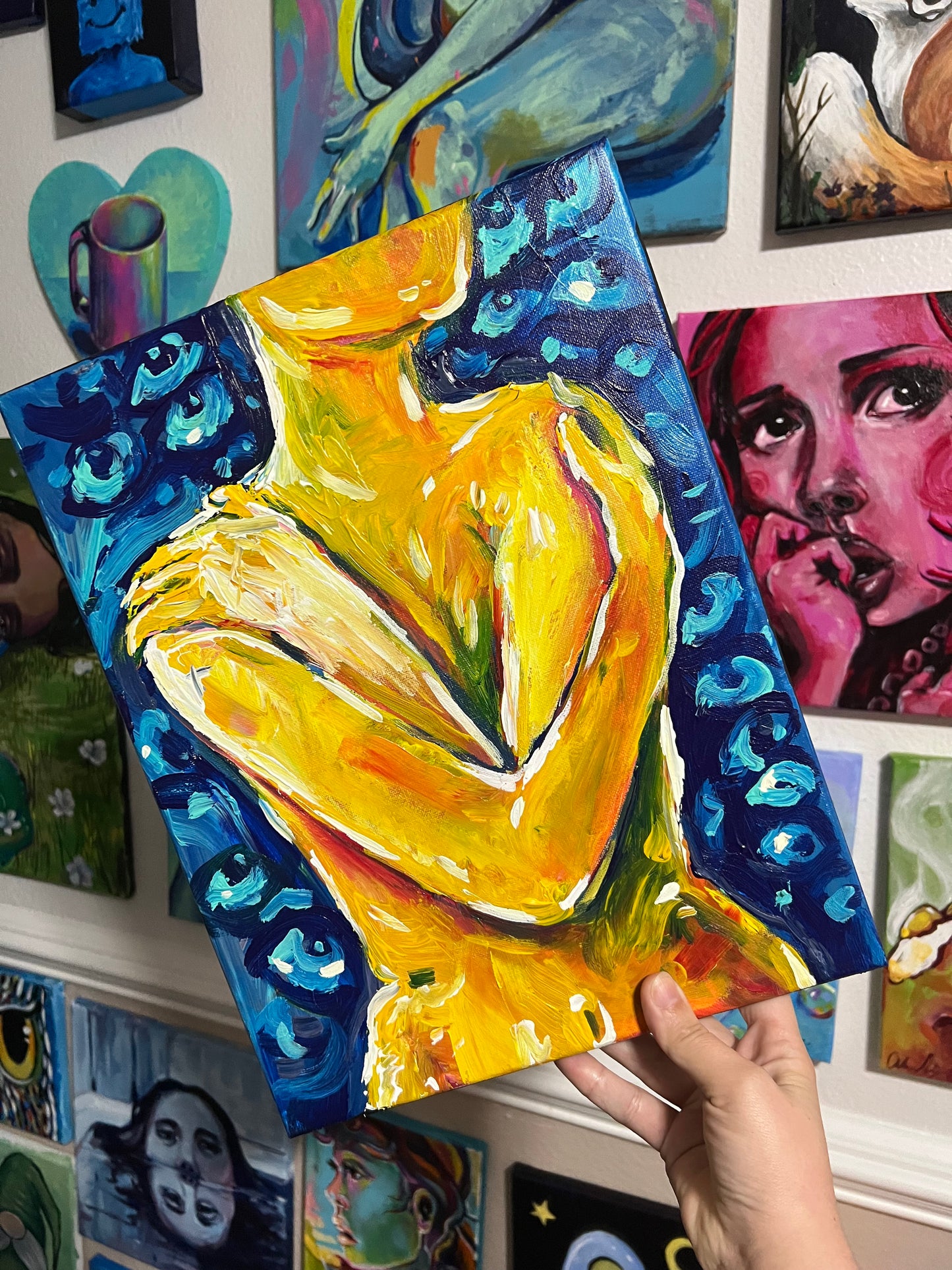 Feeling exposed painting