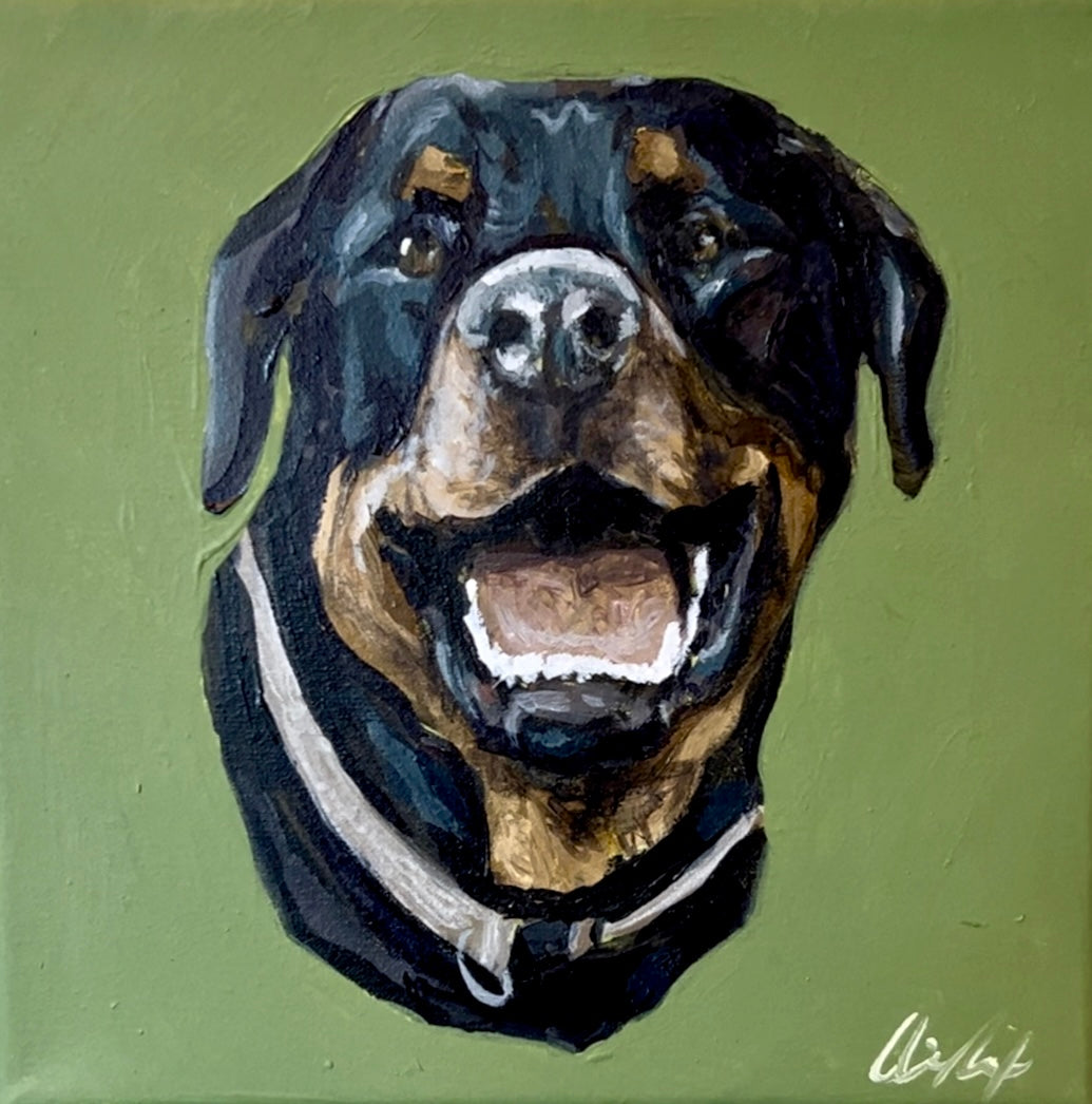 Custom pet portrait 8x8