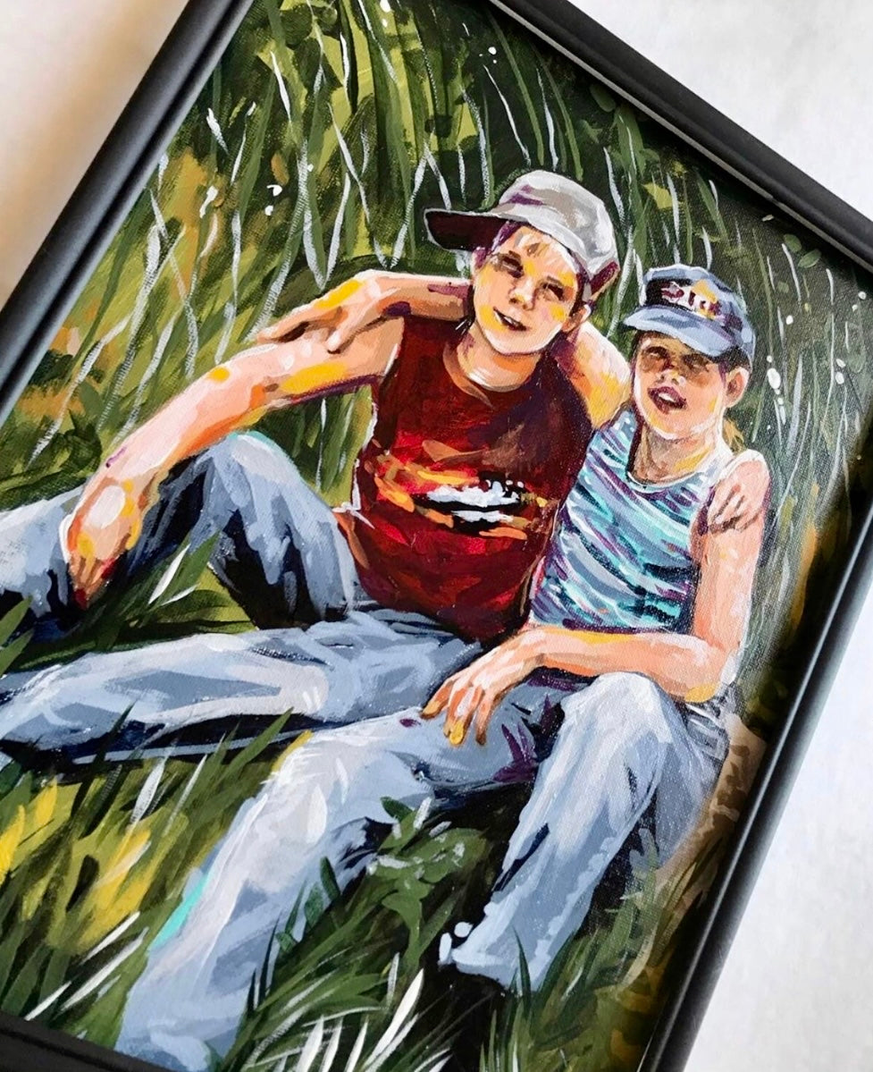 Custom Painting of two 2 figures