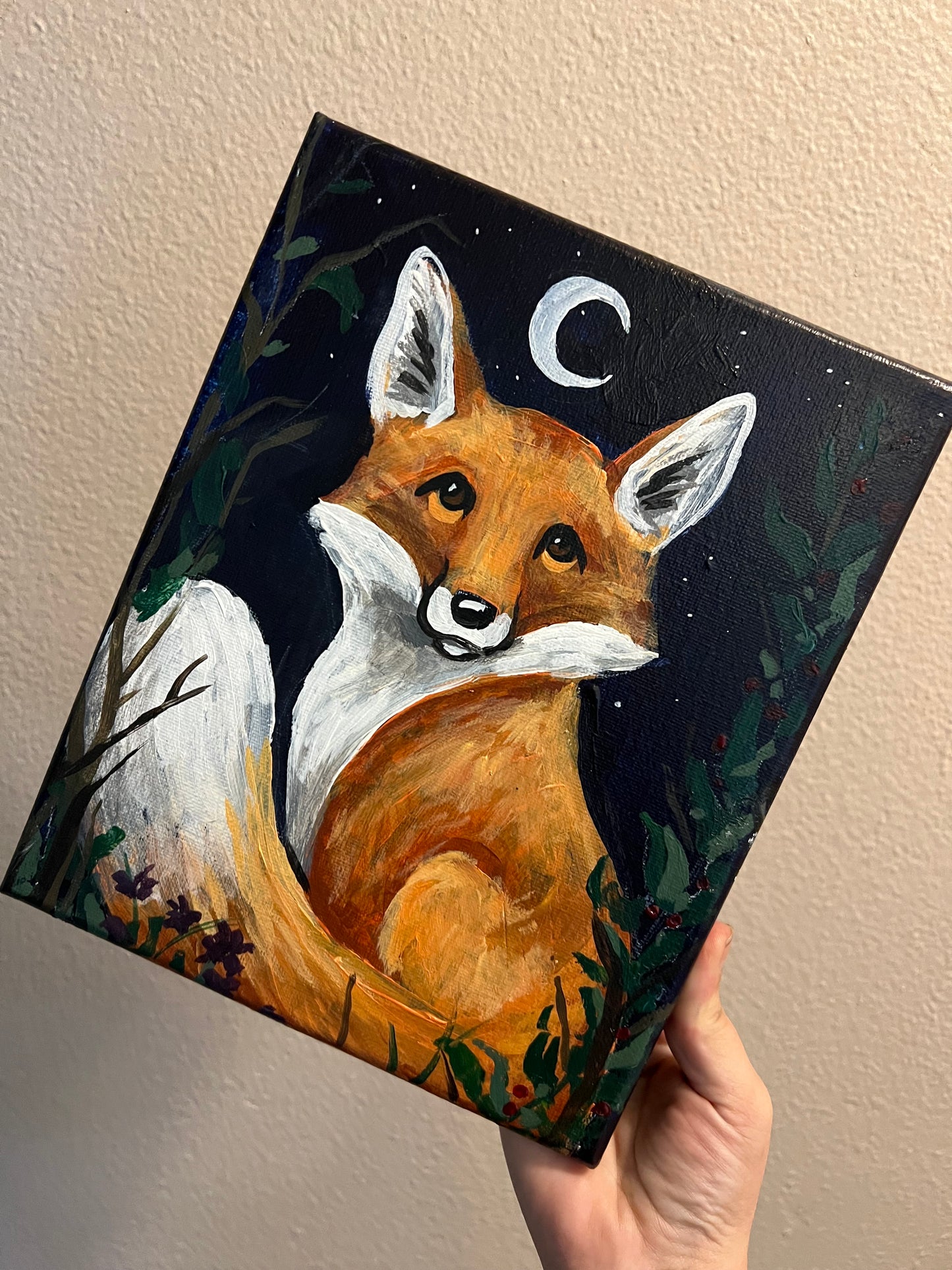 Fox in Moonlight
