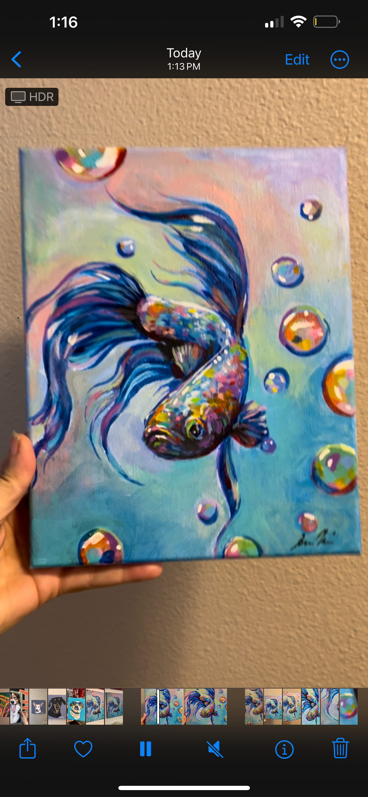 Bubble beta painting
