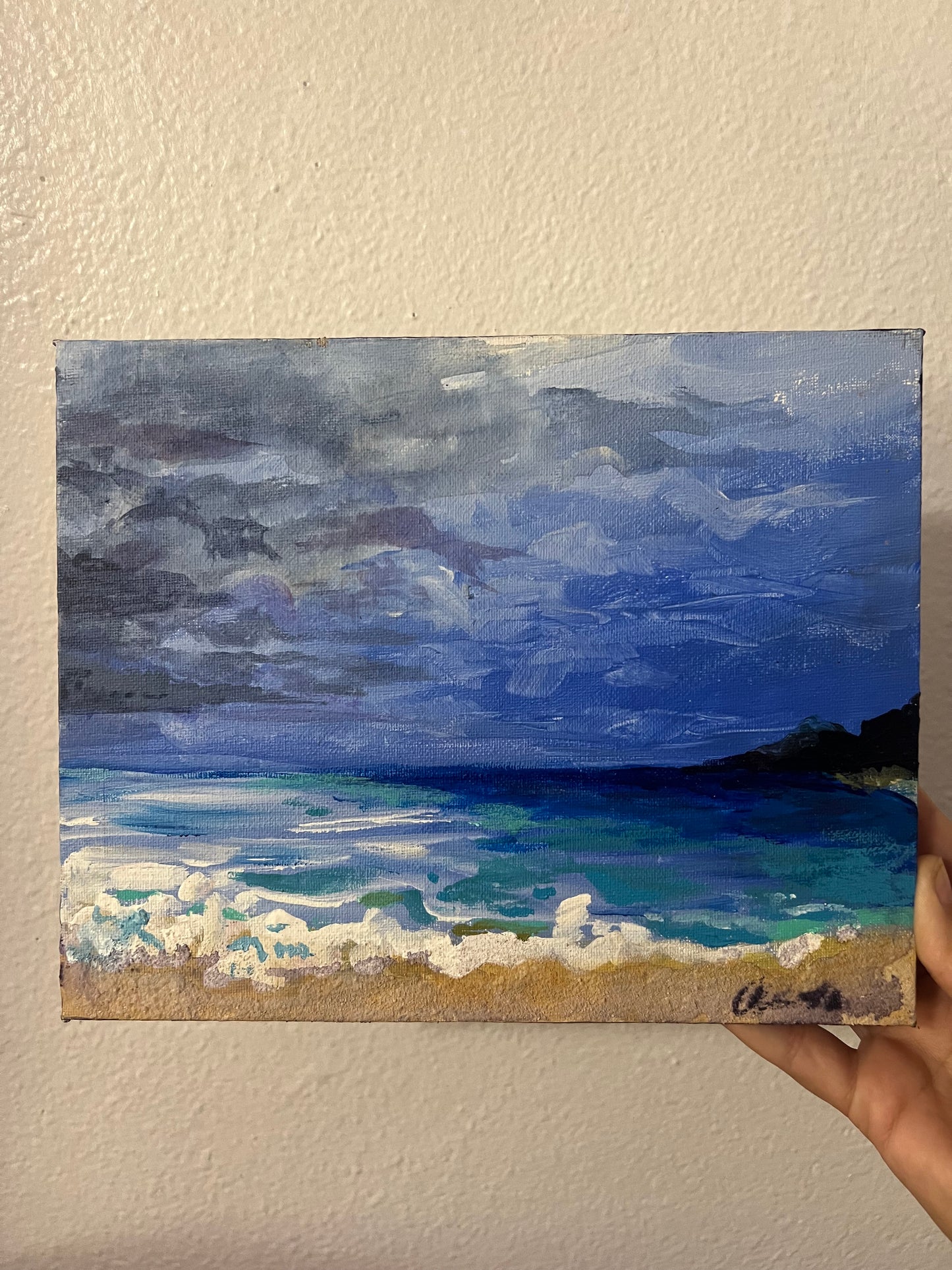 Ocean storm clouds
