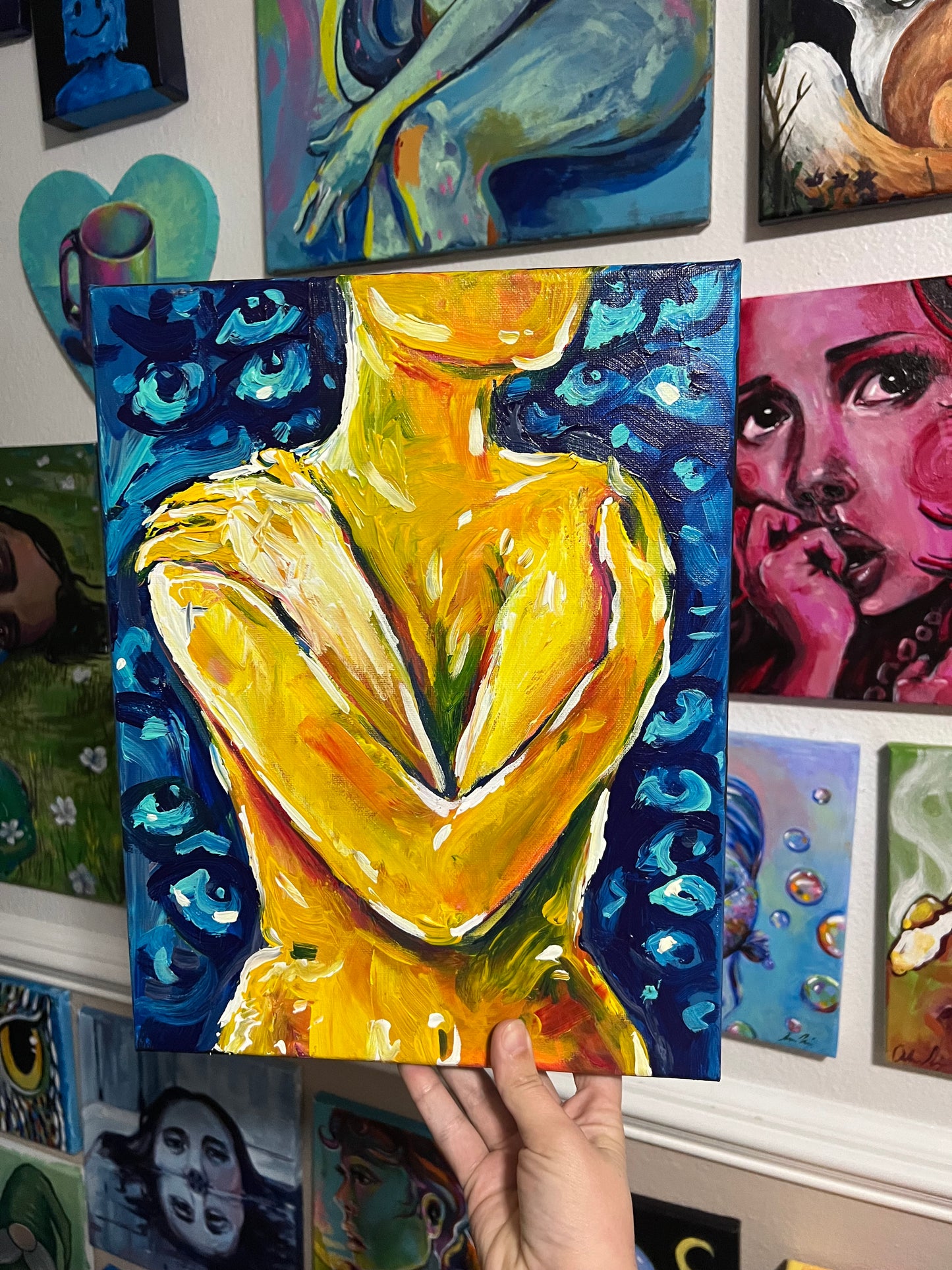 Feeling exposed painting