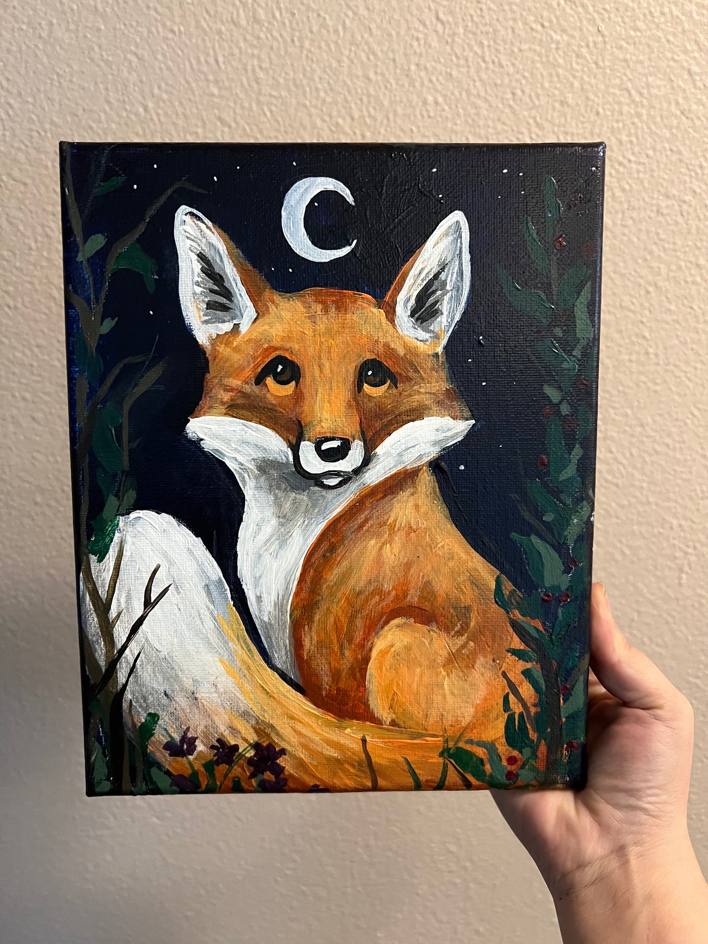 Fox in Moonlight