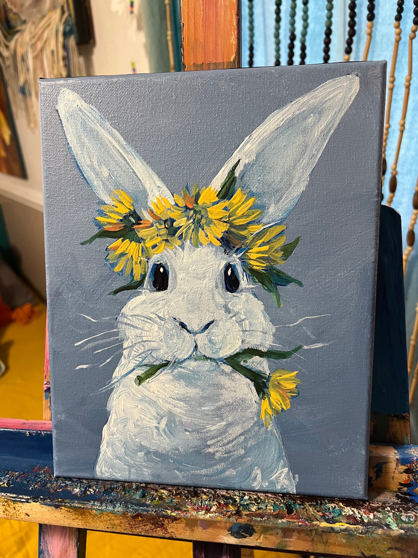 Dandelion flower crown Rabbit