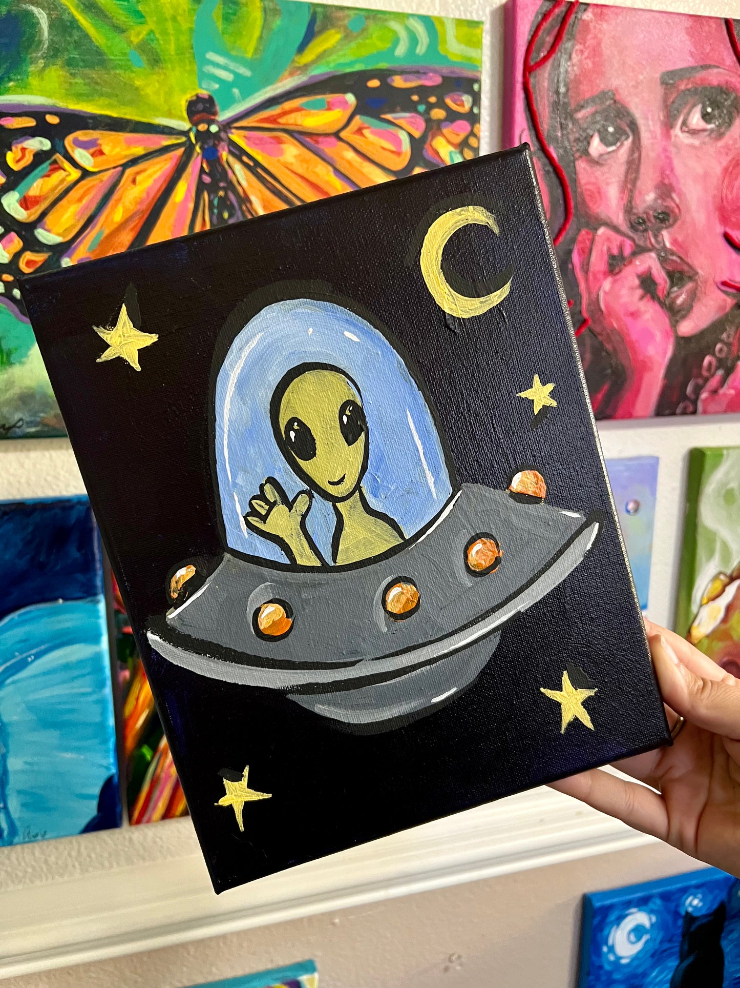 Alien space painting