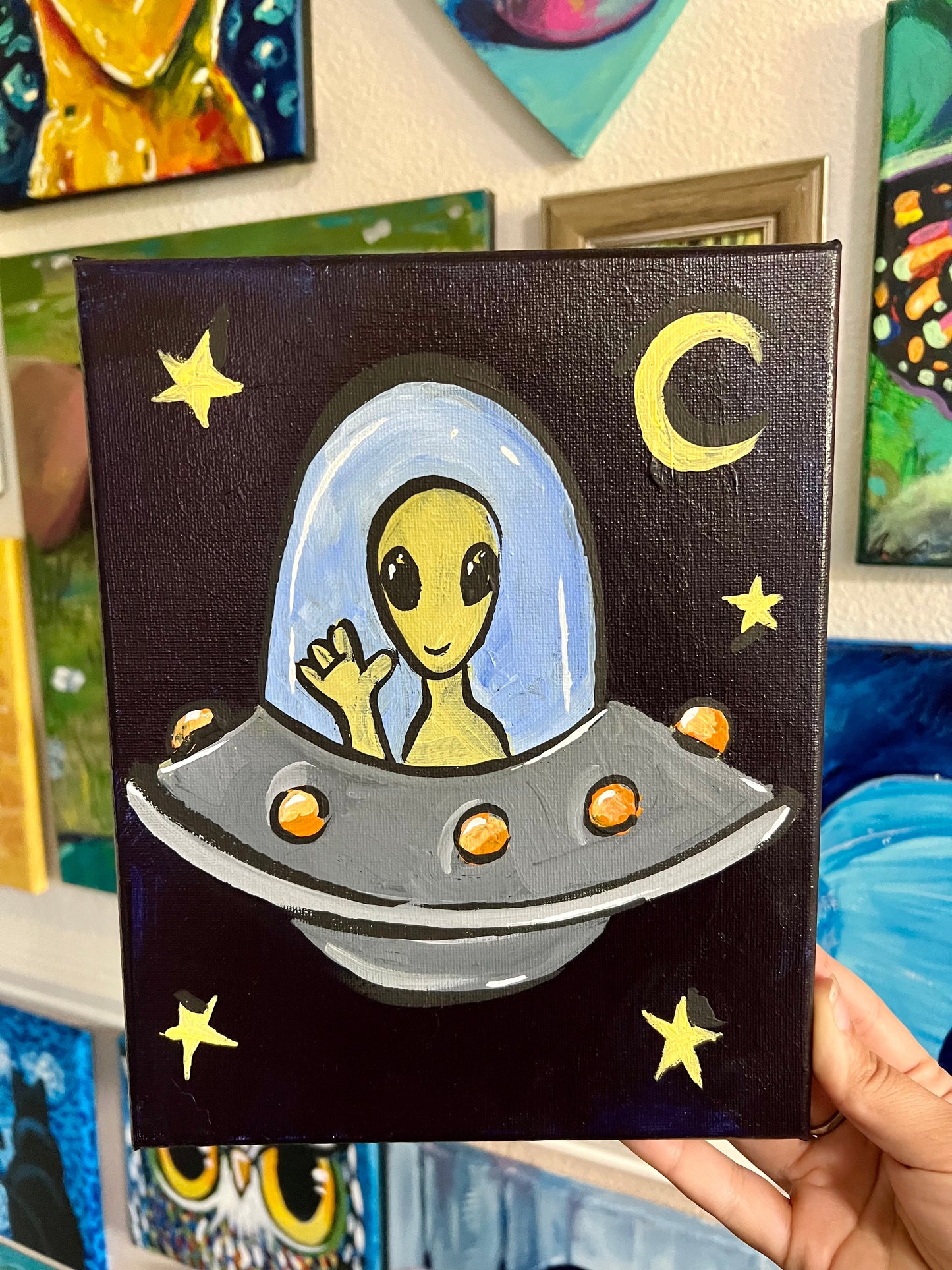 Alien space painting