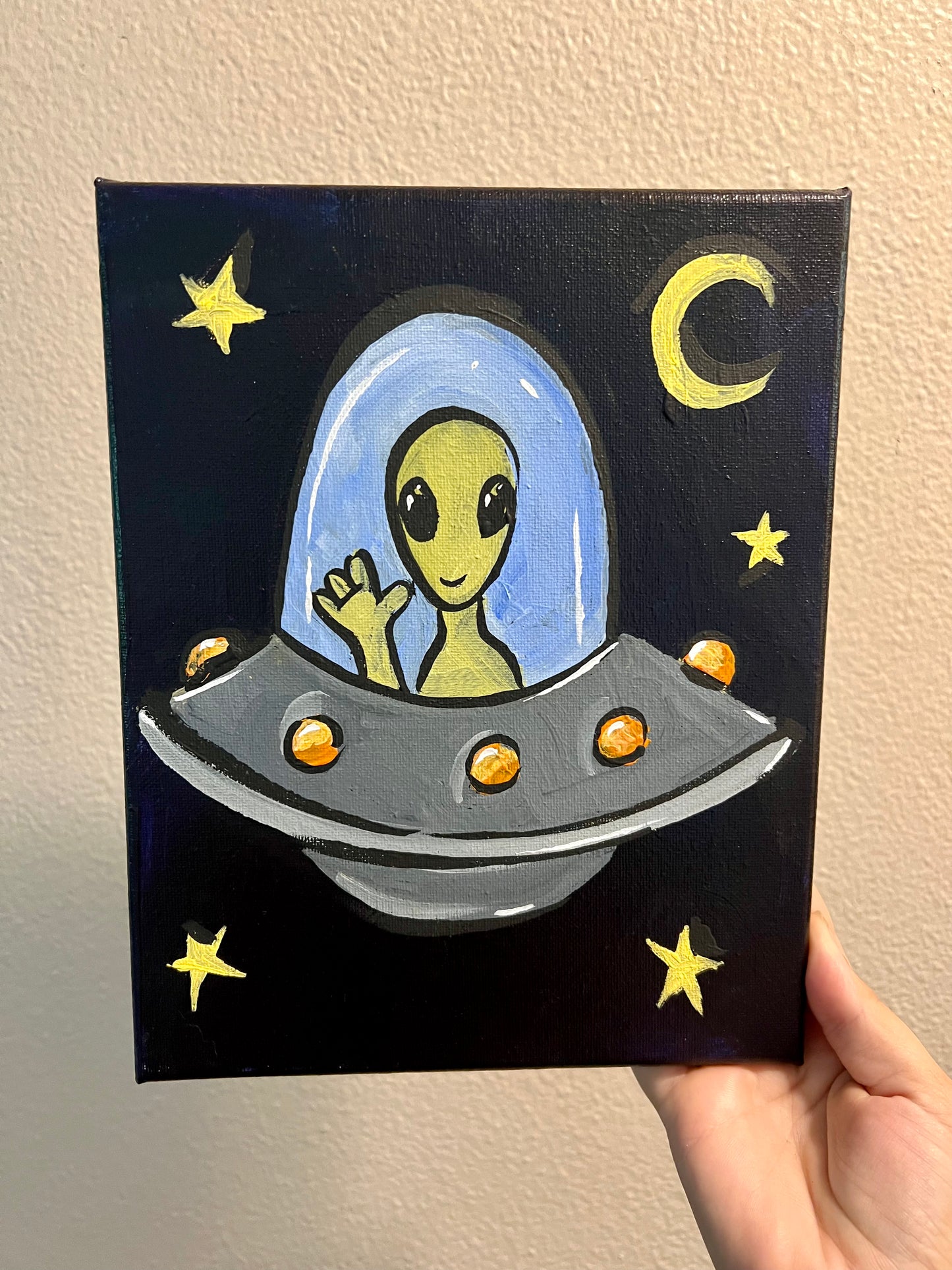 Alien space painting