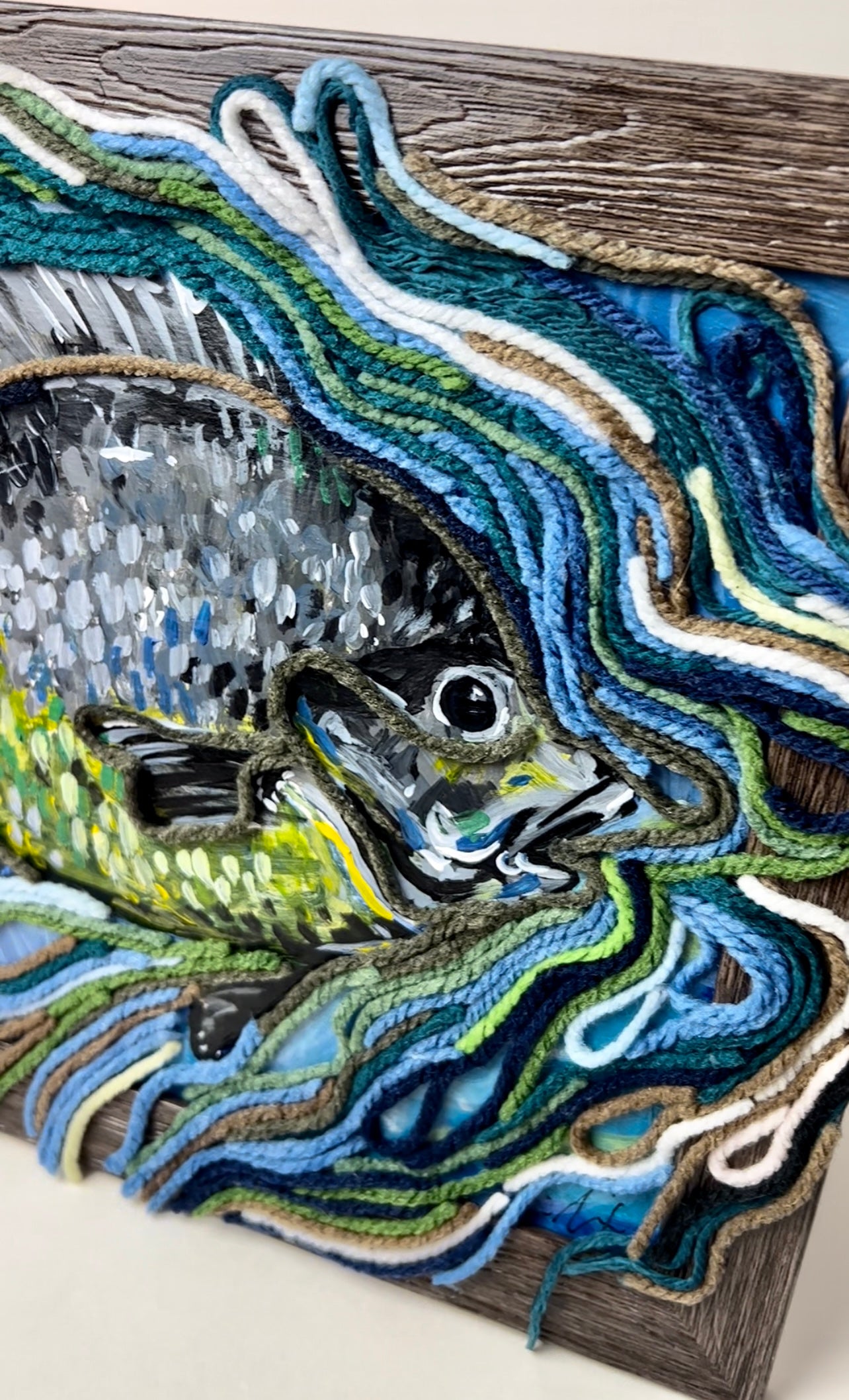 Mixed Media “fish” painting