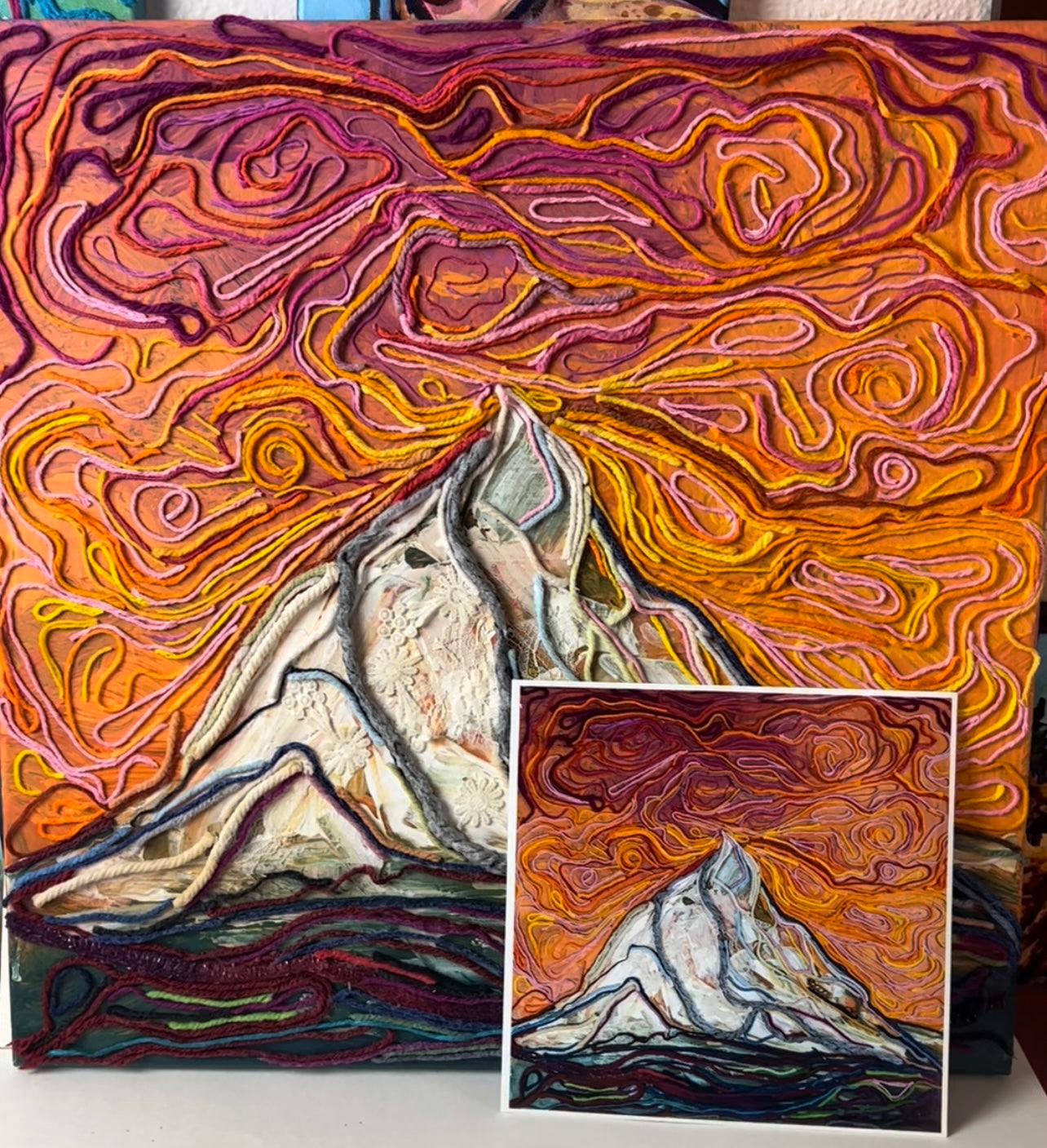 Mountain sunset ART PRINT