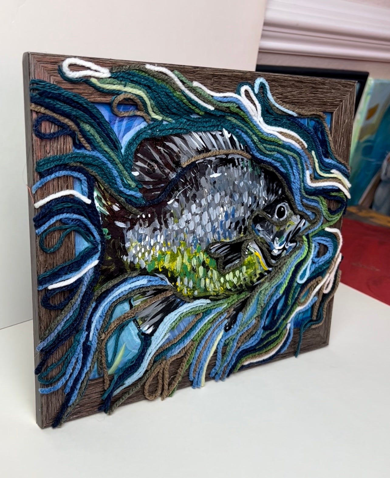 Mixed Media “fish” painting