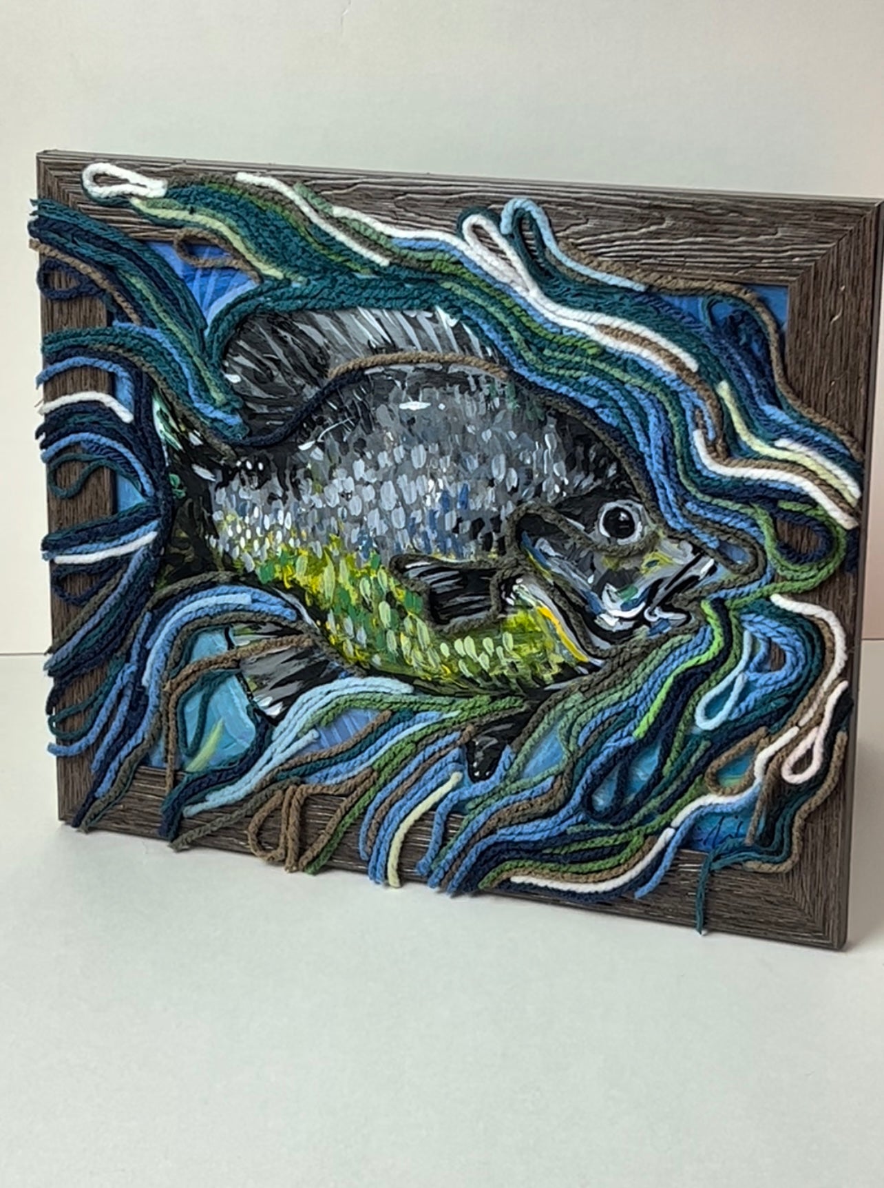 Mixed Media “fish” painting