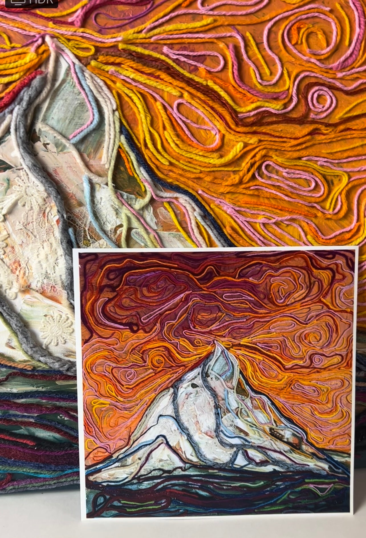 Mountain sunset ART PRINT