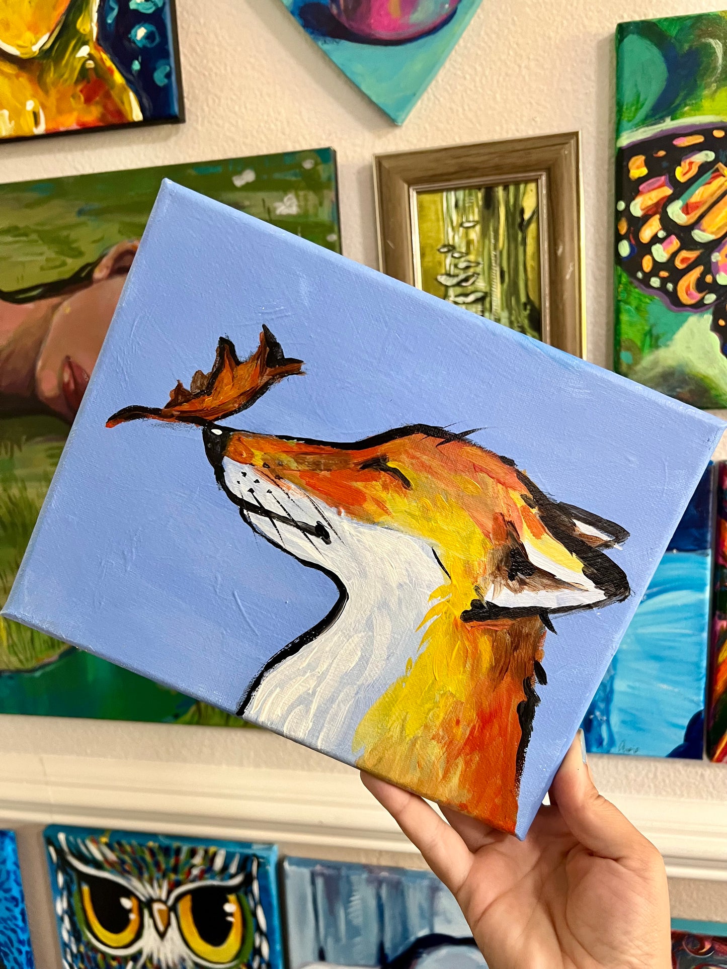 Fall Fox painting