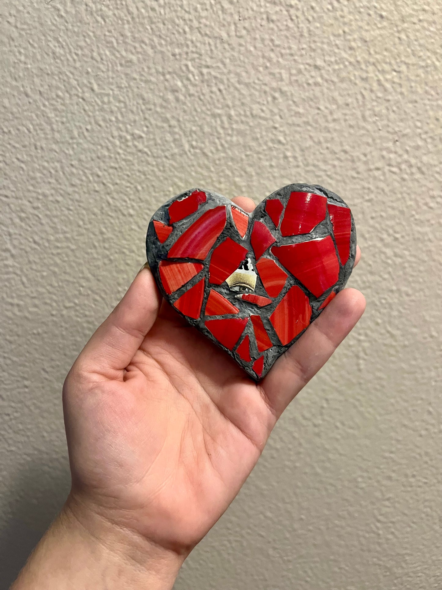 Look with heart mosaic
