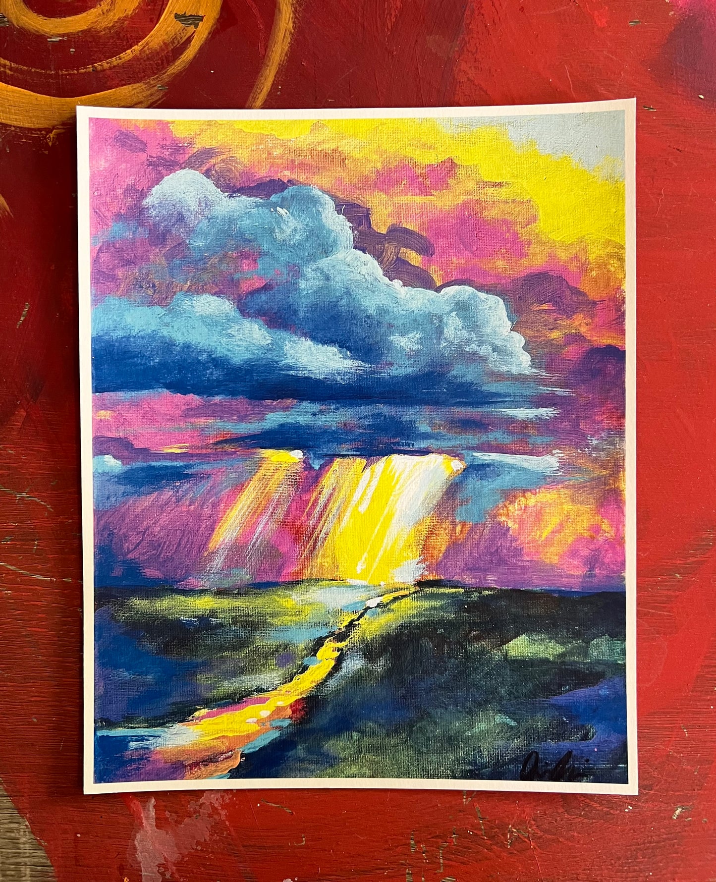 Shine Down landscape art print