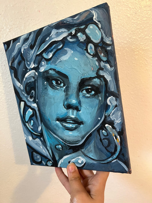 Blue splash