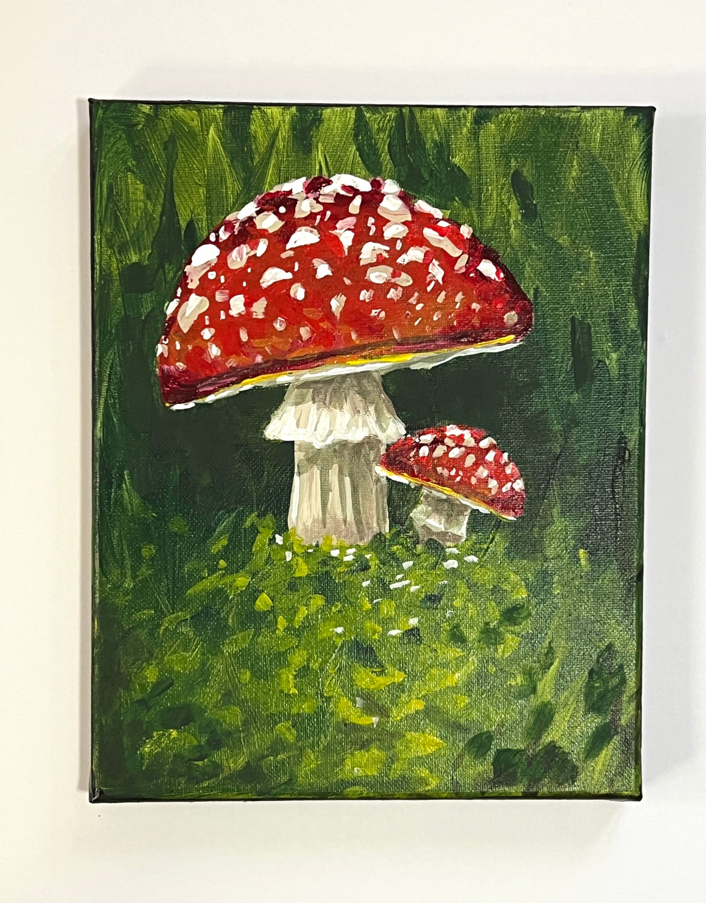 Red Mushroom Painting