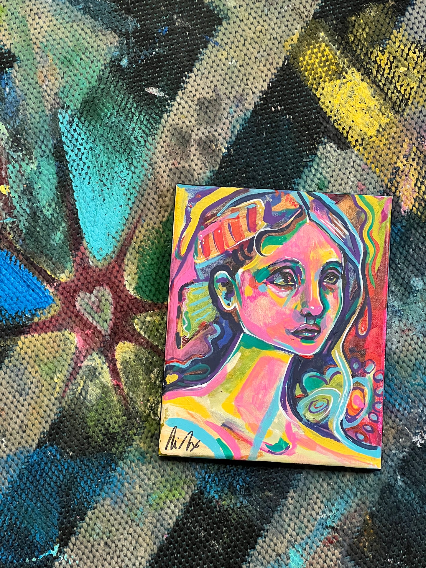 Sushi Date portrait painting