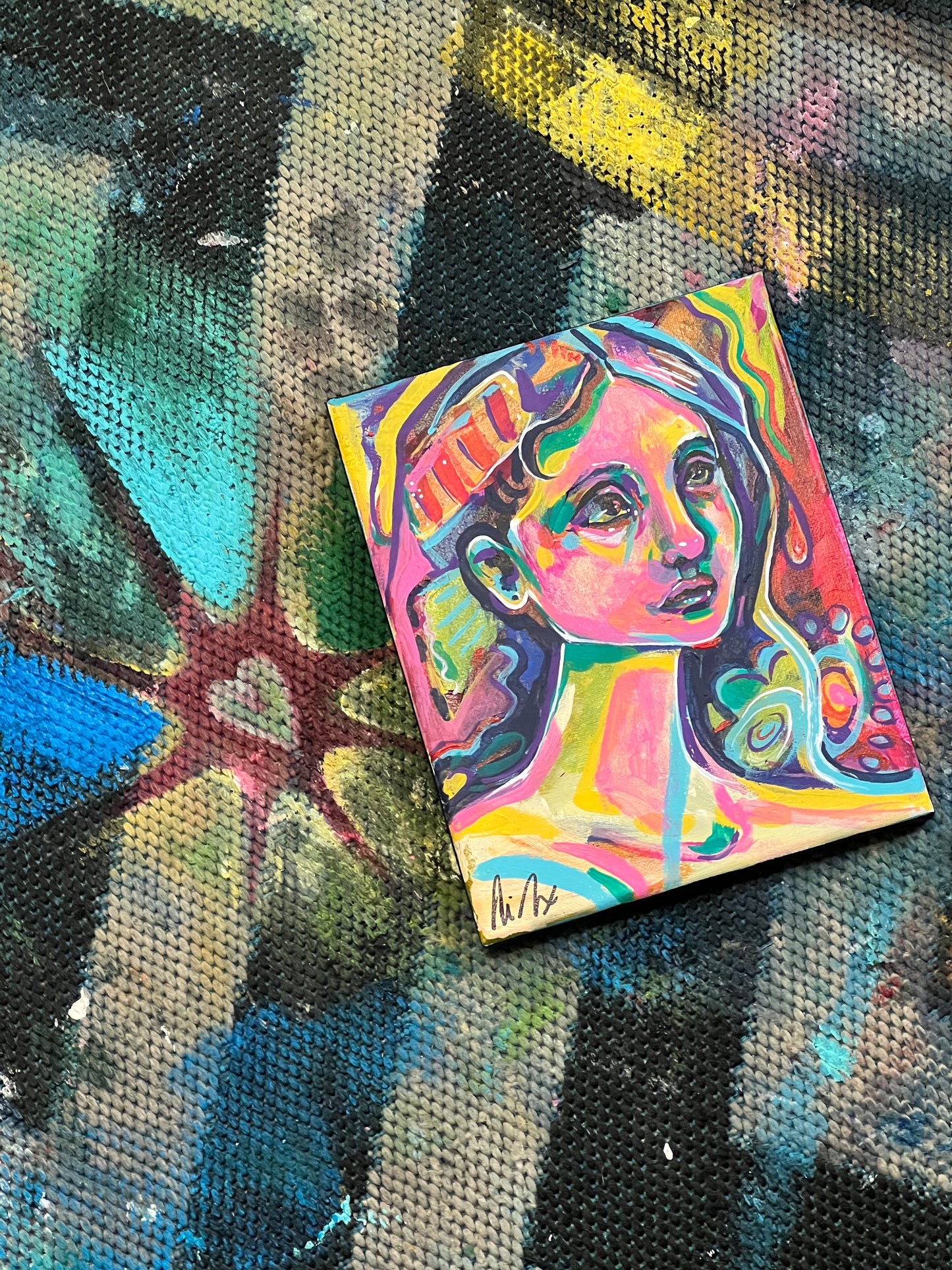 Sushi Date portrait painting