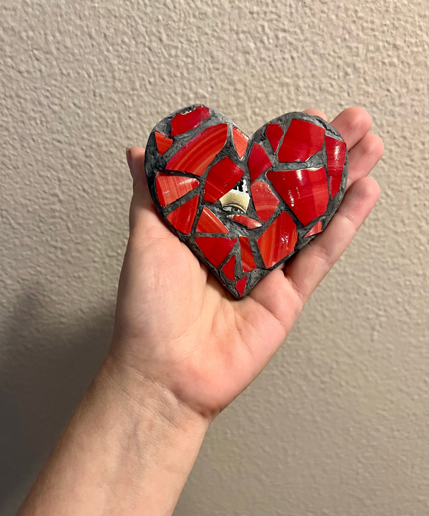 Look with heart mosaic