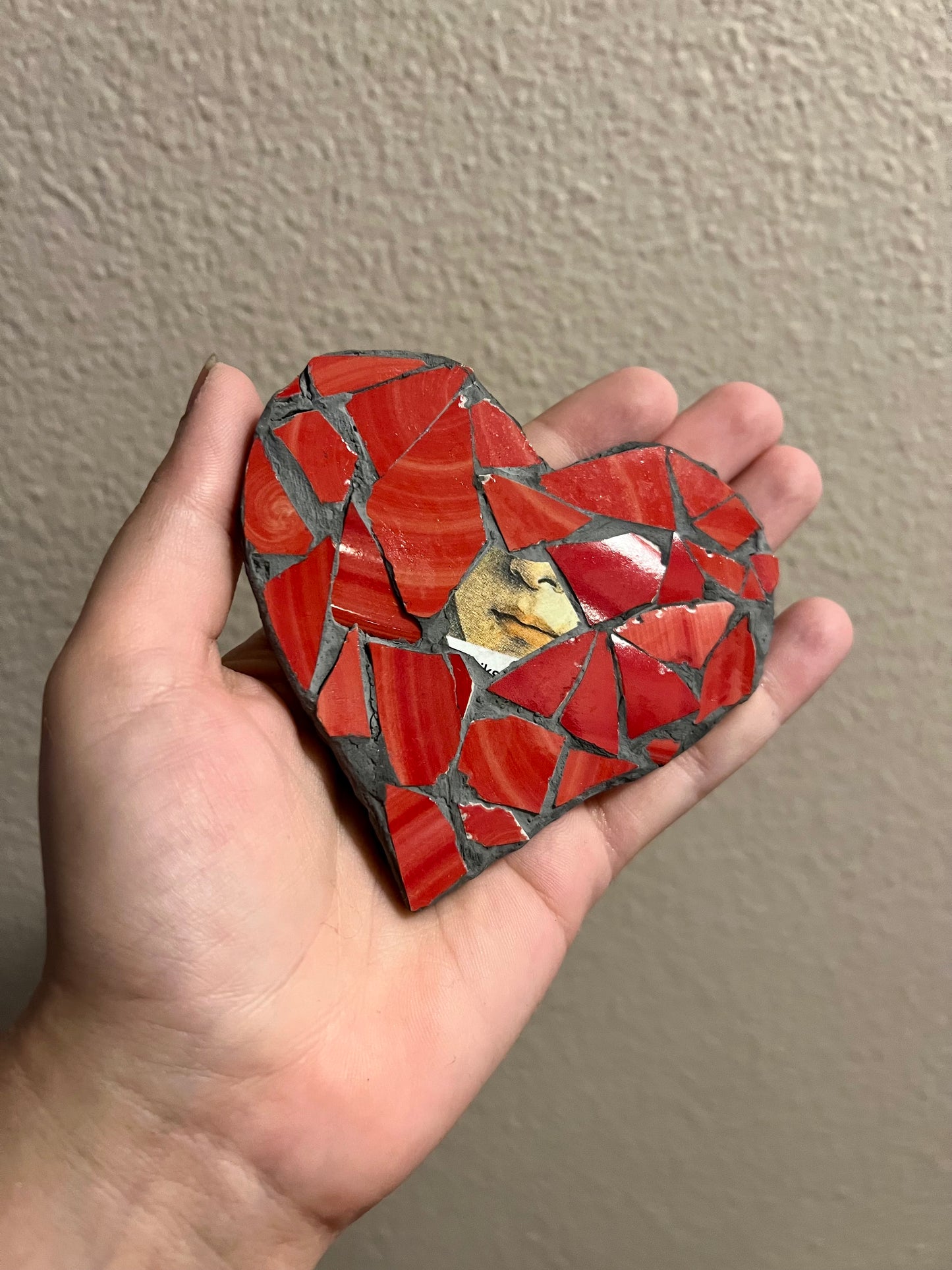 Speak Love mosaic heart