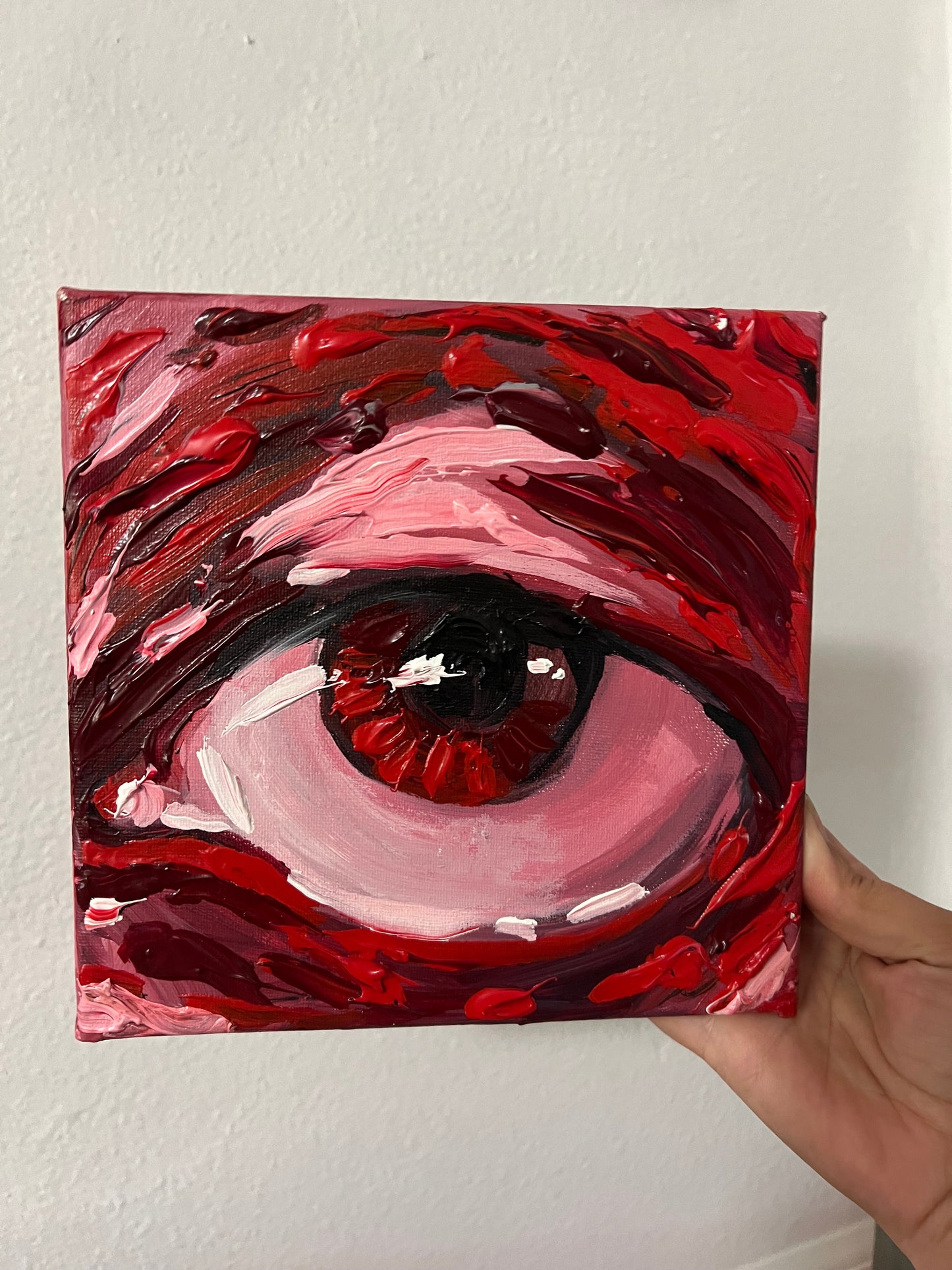 Red eye painting