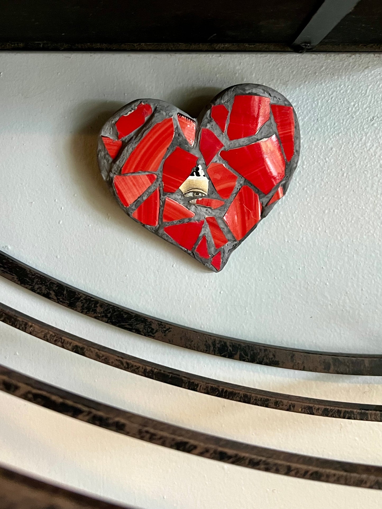 Look with heart mosaic