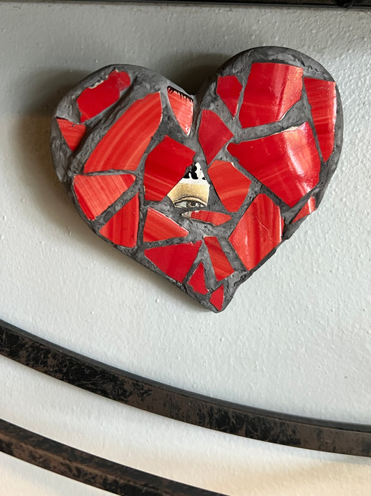 Look with heart mosaic