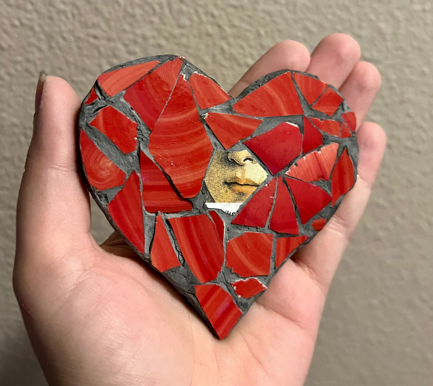 Speak Love mosaic heart