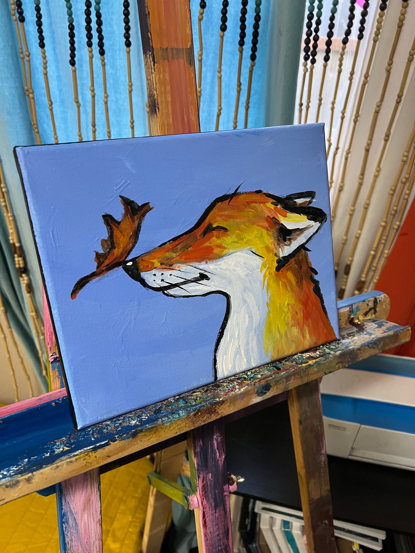 Fall Fox painting
