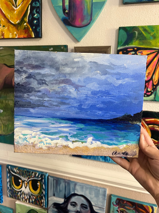 Ocean storm clouds