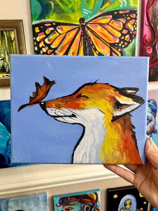 Fall Fox painting