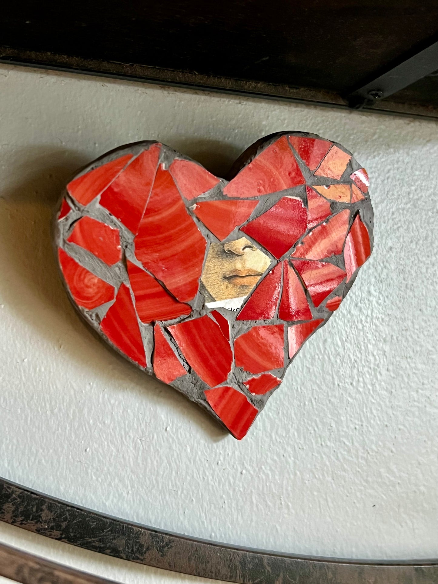Speak Love mosaic heart
