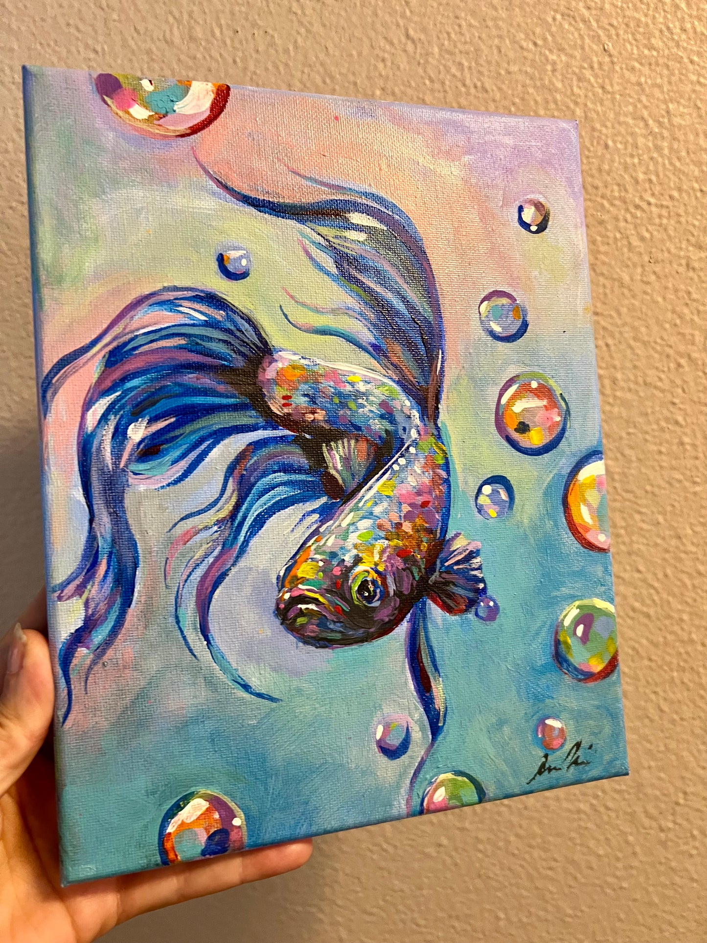 Bubble beta painting