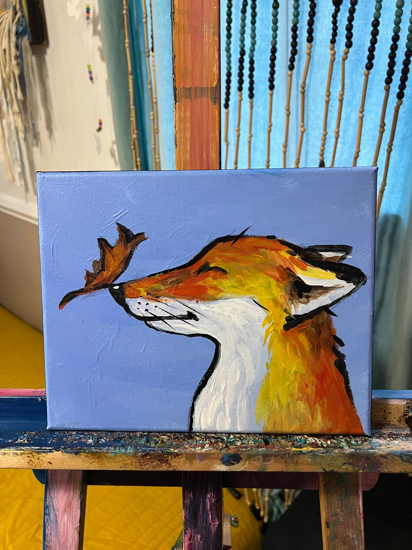 Fall Fox painting