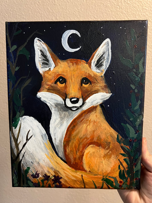 Fox in Moonlight